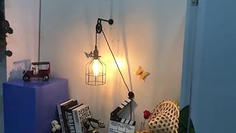 アンティークハウスランプ Unique Retro Industrial Cage Wall Lights for Farmhouse